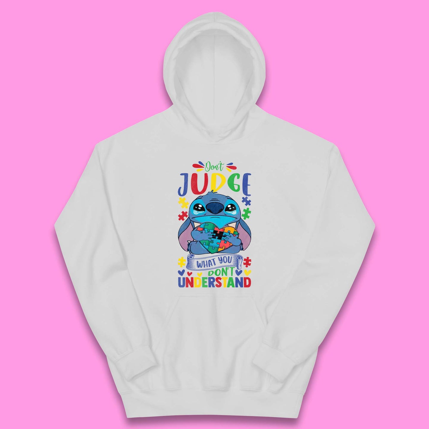 Autism Disney Stitch Kids Hoodie