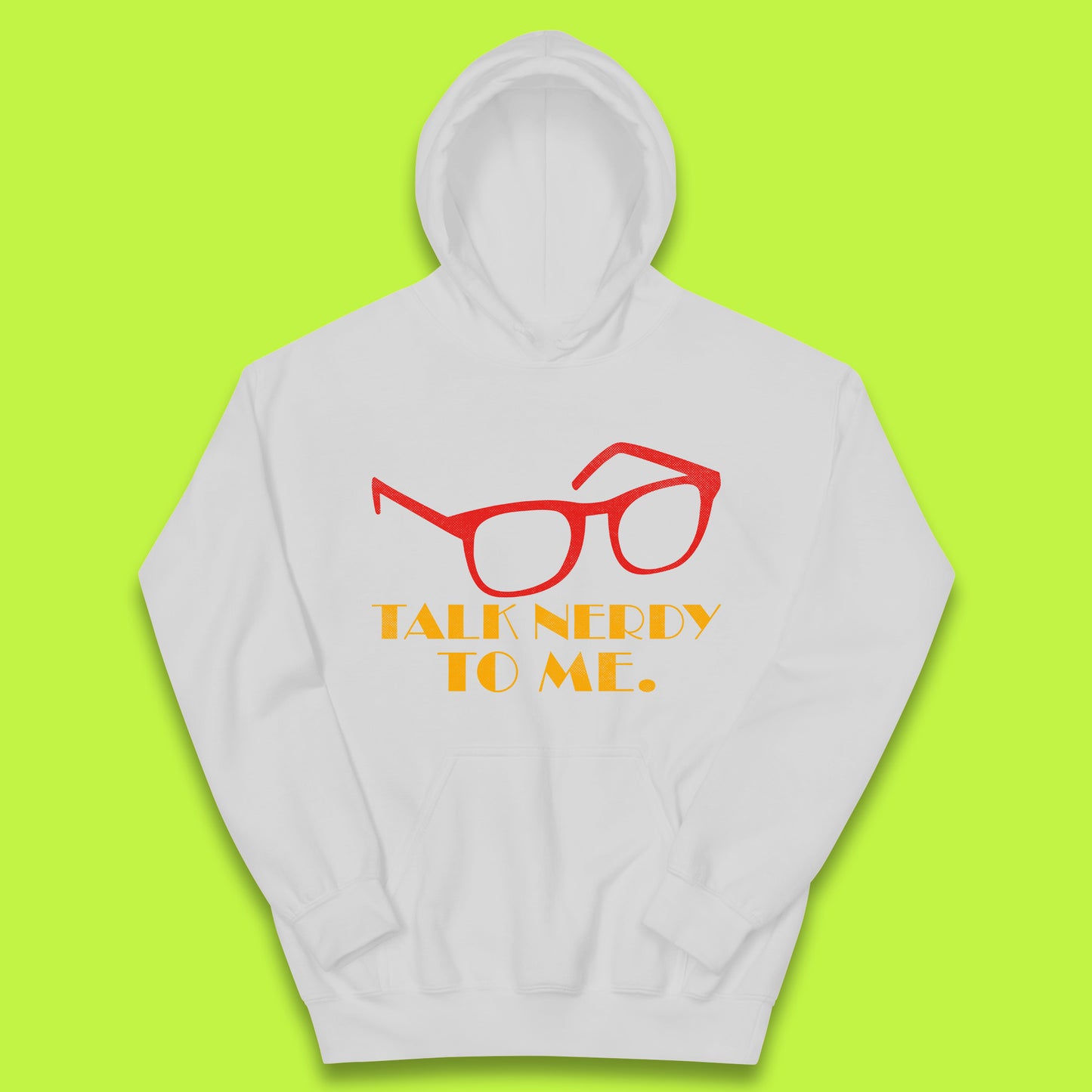 Talk Nerdy To Me Funny Geeky Nerd Glasses Coder Developer Programmer Book Lover Kids Hoodie