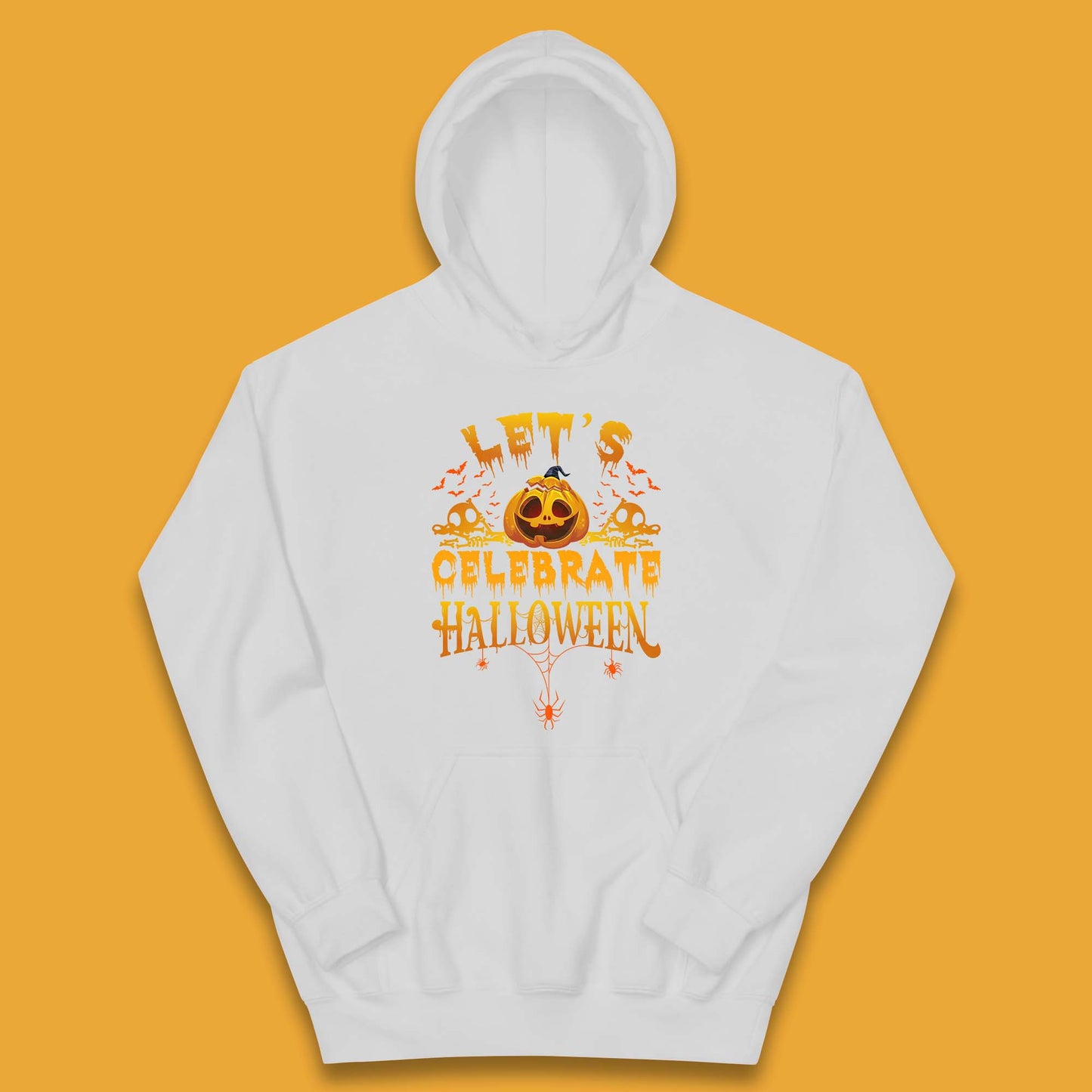 Let's Celebrate Halloween Horror Evil Pumpkin Scary Spooky Kids Hoodie