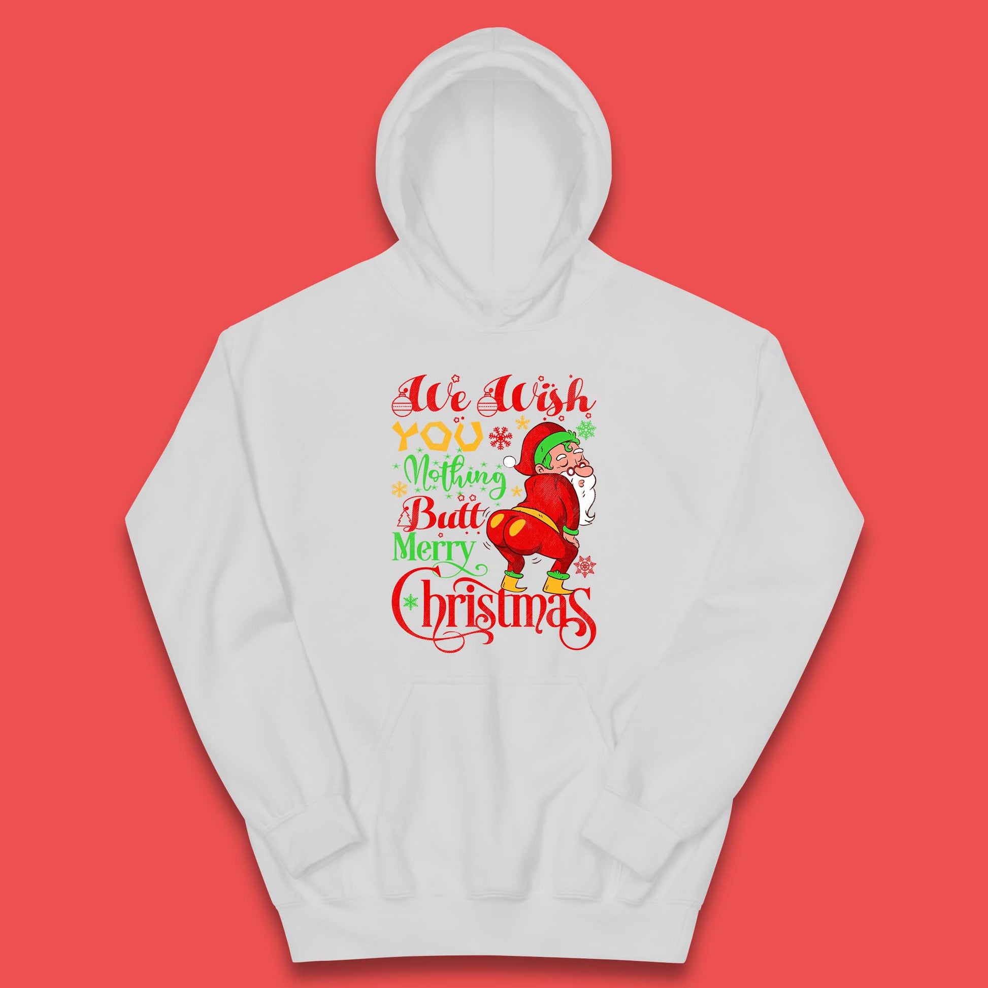 naughty santa christmas kids hoodie