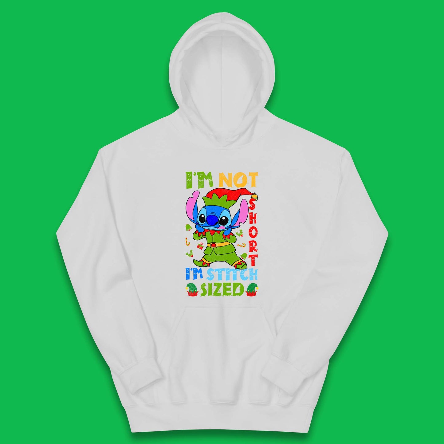 Elf Stitch Christmas Kids Hoodie