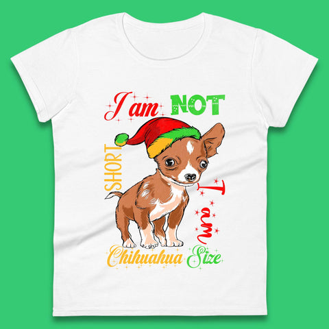 Chihuahua Size Christmas Womens T-Shirt
