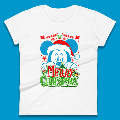 mickey mouse christmas womens t shirt