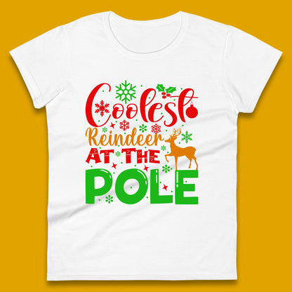 coolest reindeer womens t shirt