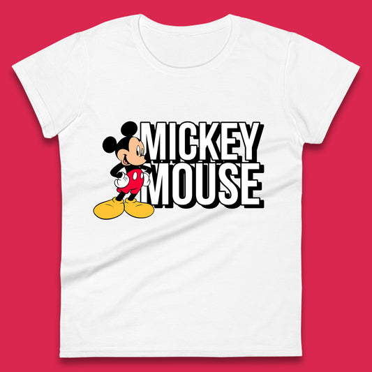 Disney Mickey Mouse Cartoon Character Disneyland Walt Disney Vacation Trip Disney World Womens Tee Top