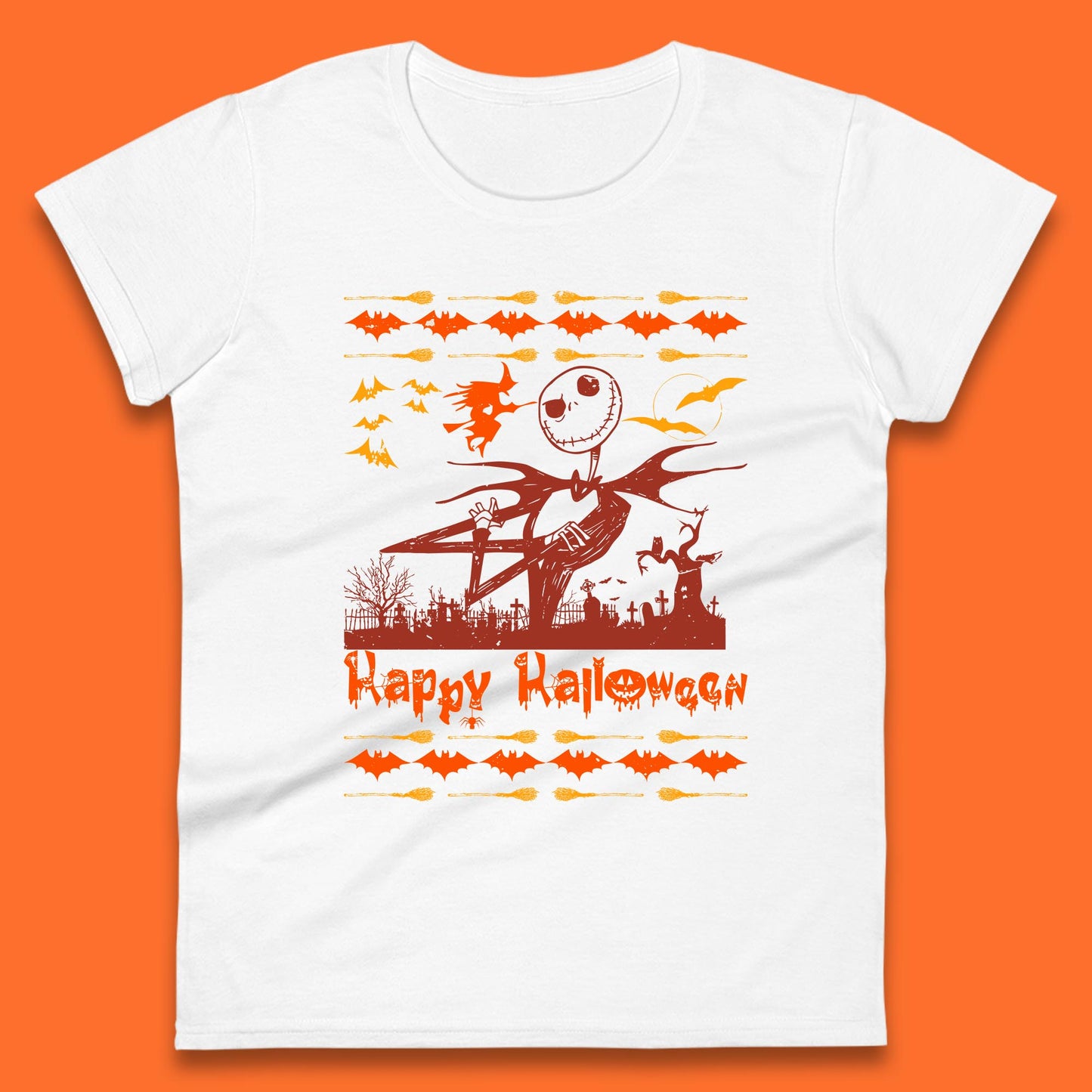 happy halloween womens t shirt