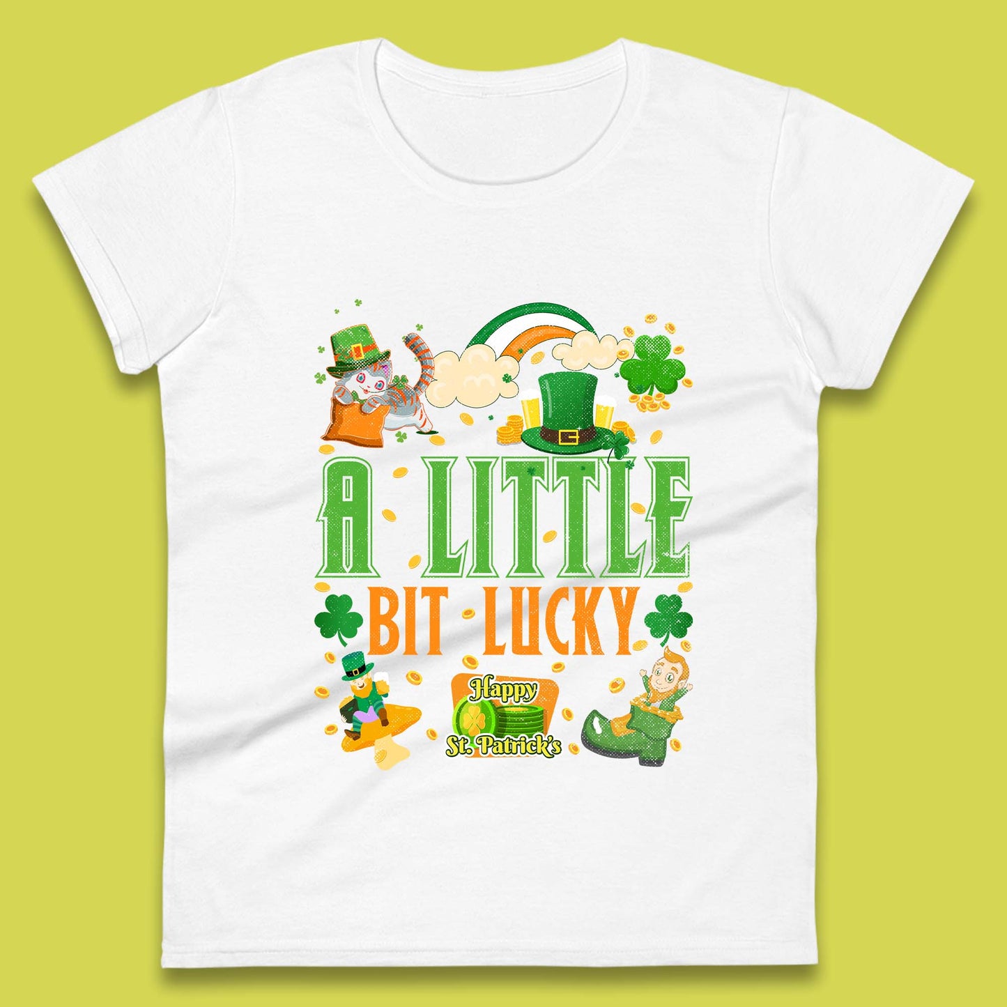 A Little Bit Lucky St. Patrick's Womens T-Shirt