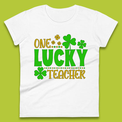 One Lucky Teacher Womens T-Shirt