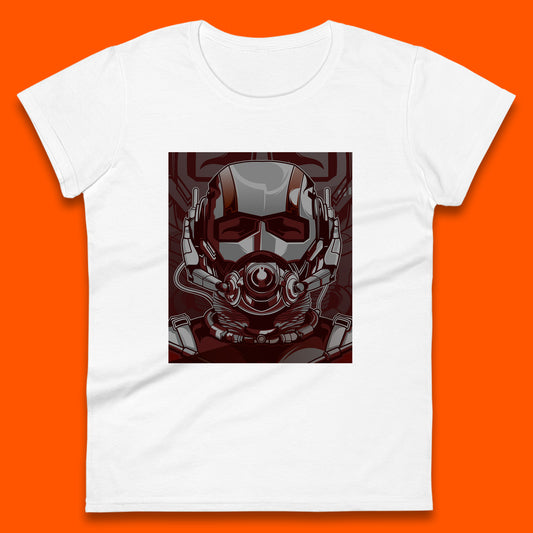 Marvel Comics Ant Man And The Wasp American Superhero Film Ant Man Face Helmet Avengers Movie Womens Tee Top