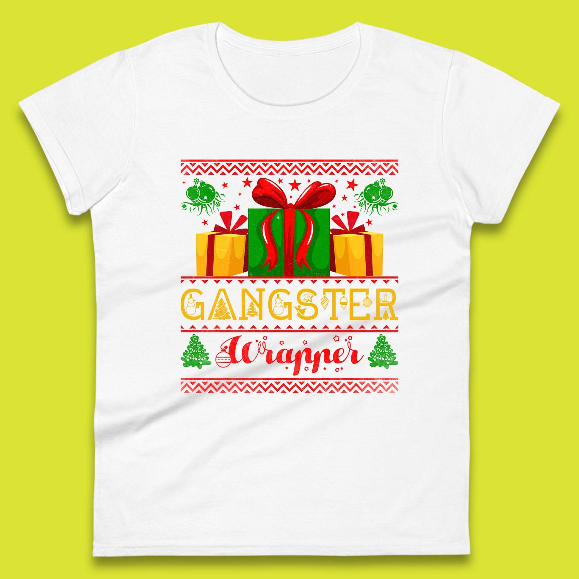 gangster wrapper womens top