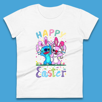 Happy Easter Stitch Womens T-Shirt