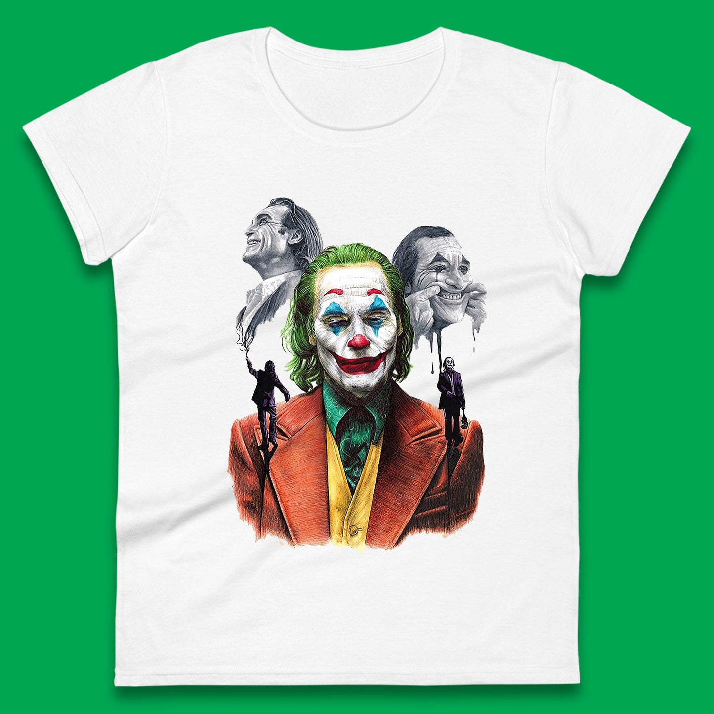 The Joker Why So Serious? Movie Villain Comic Book Character Supervillain Movie Poster Womens Tee Top