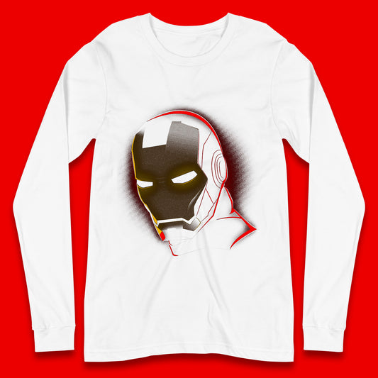 Marvel Avengers Iron Man Portrait Art Superhero Comic Book Character Iron-Man Marvel Comics Long Sleeve T Shirt