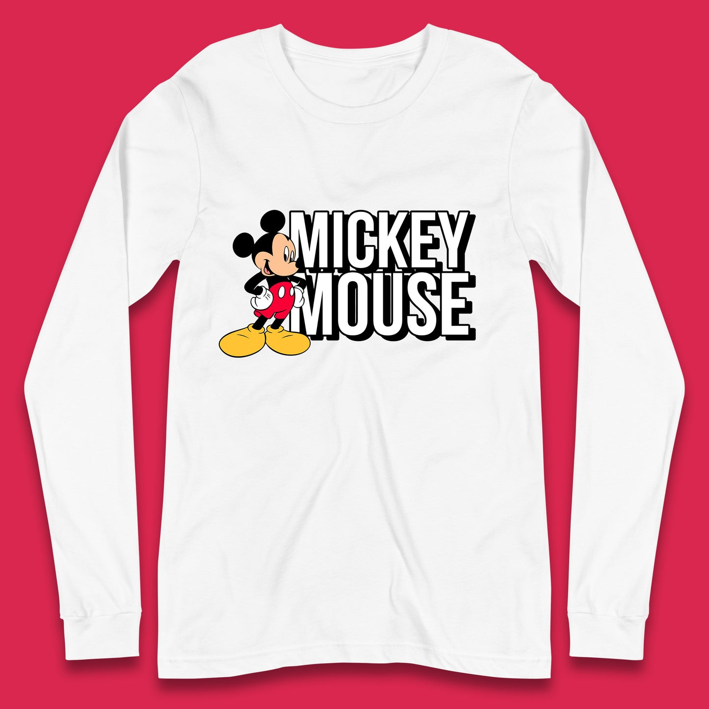 Disney Mickey Mouse Cartoon Character Disneyland Walt Disney Vacation Trip Disney World Long Sleeve T Shirt