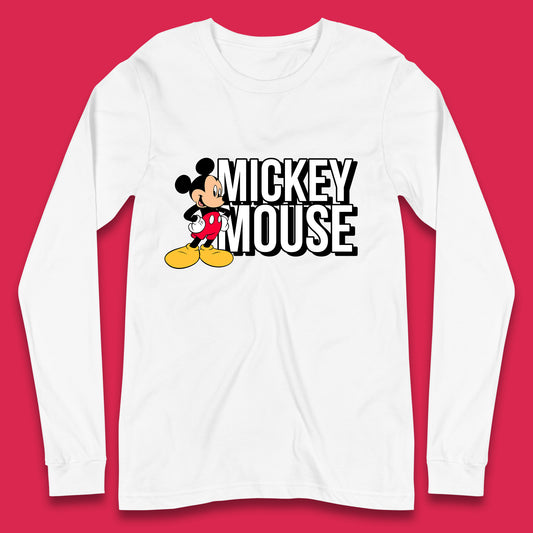 Disney Mickey Mouse Cartoon Character Disneyland Walt Disney Vacation Trip Disney World Long Sleeve T Shirt