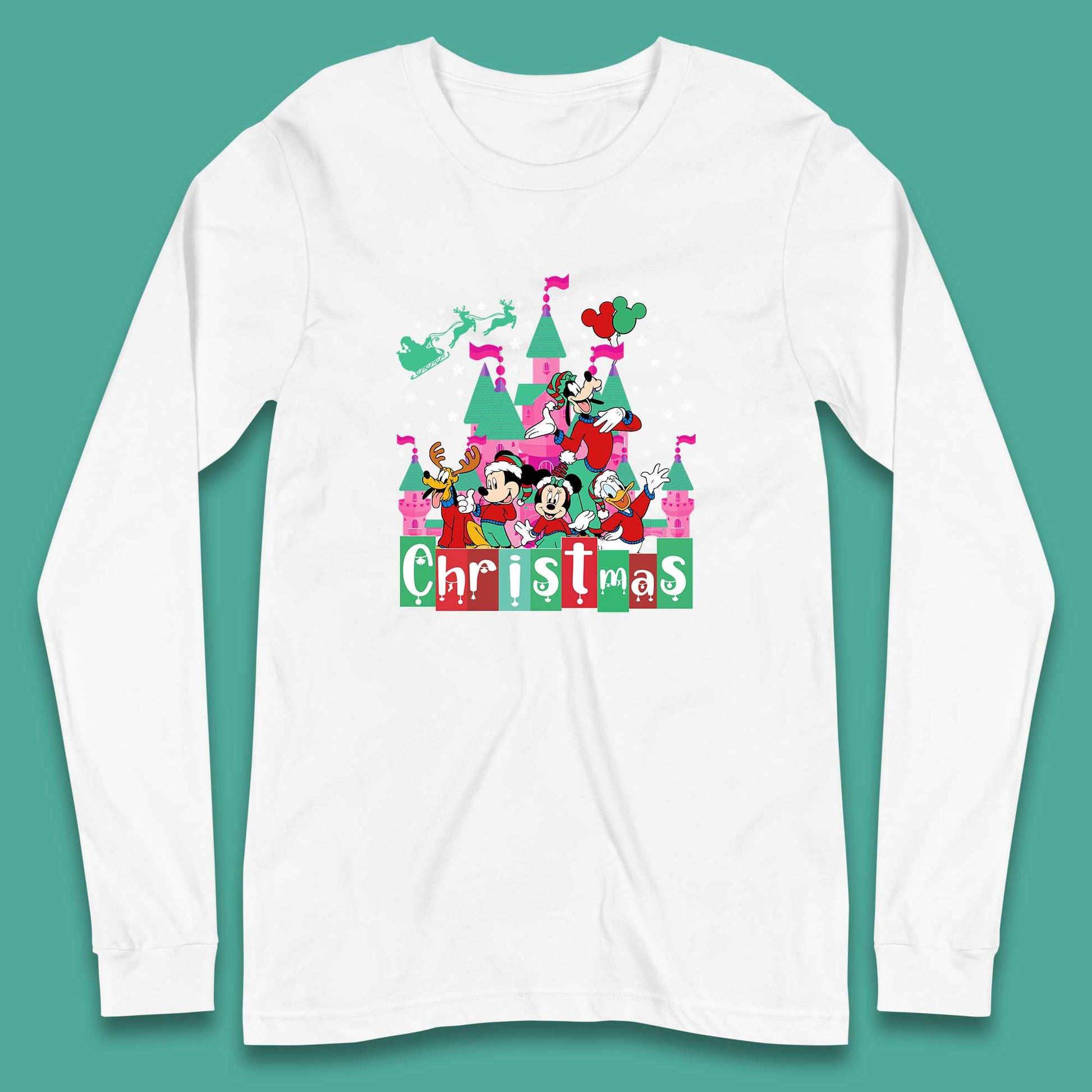 christmas disneyland long sleeve t shirt