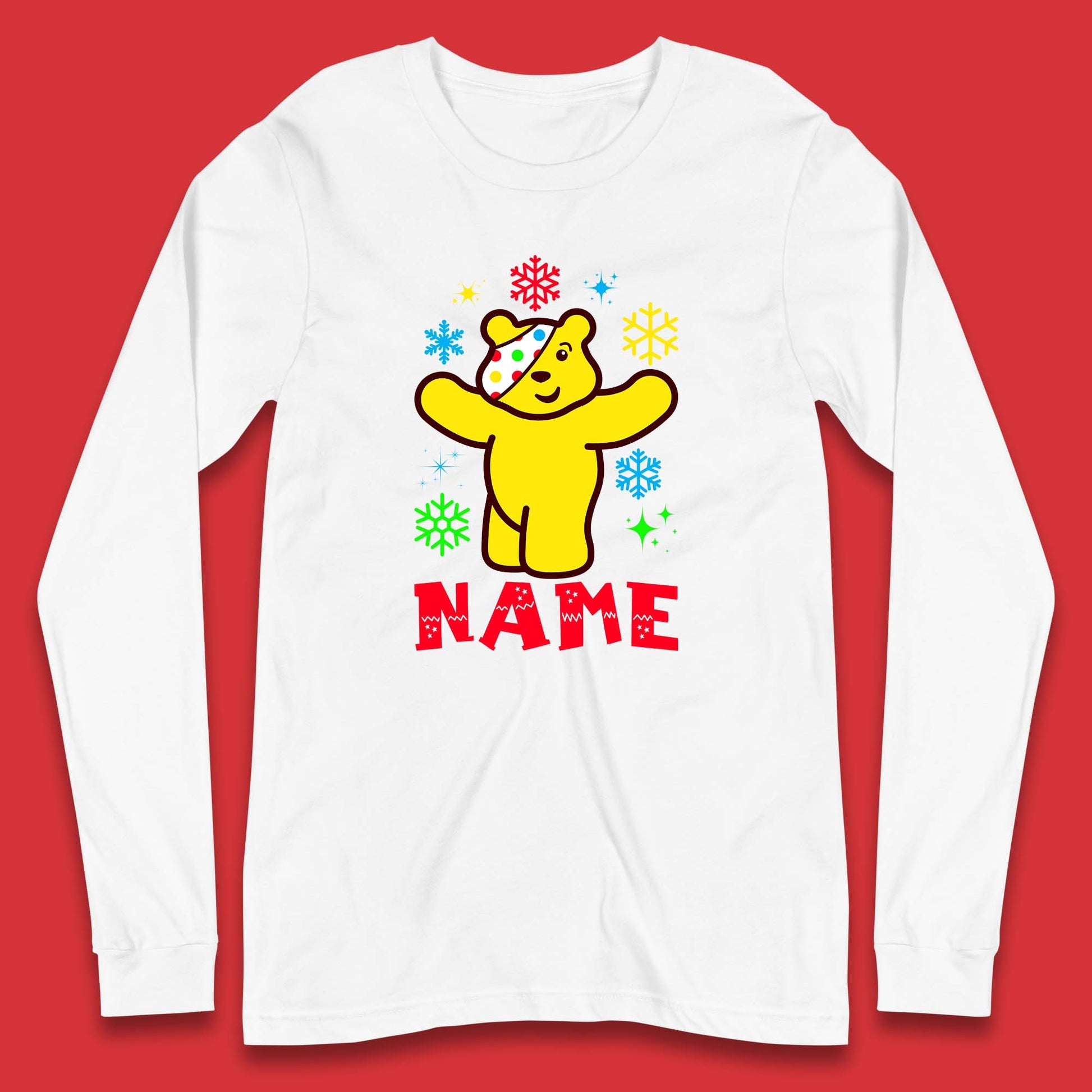 pudsey bear long sleeve t shirt