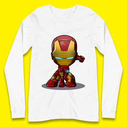 Marvel Avenger Iron Man Movie Character Ironman Costume Superhero Marvel Comics Long Sleeve T Shirt