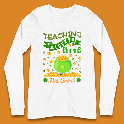 Personalised Teaching Lucky Charm Long Sleeve T-Shirt