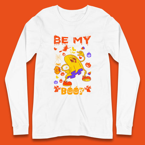 Bee My Boo Happy Halloween Boo Ghost Matching Costume Horror Scary Long Sleeve T Shirt