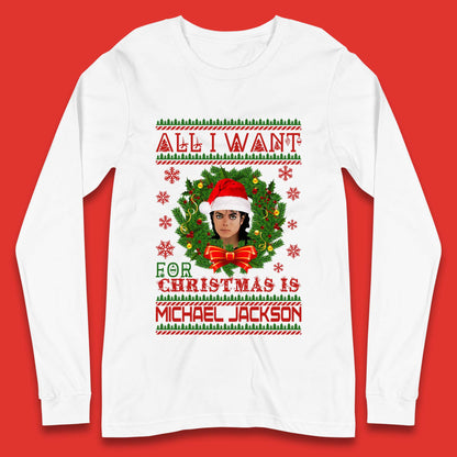 Michael Jackson Christmas Long Sleeve T-Shirt