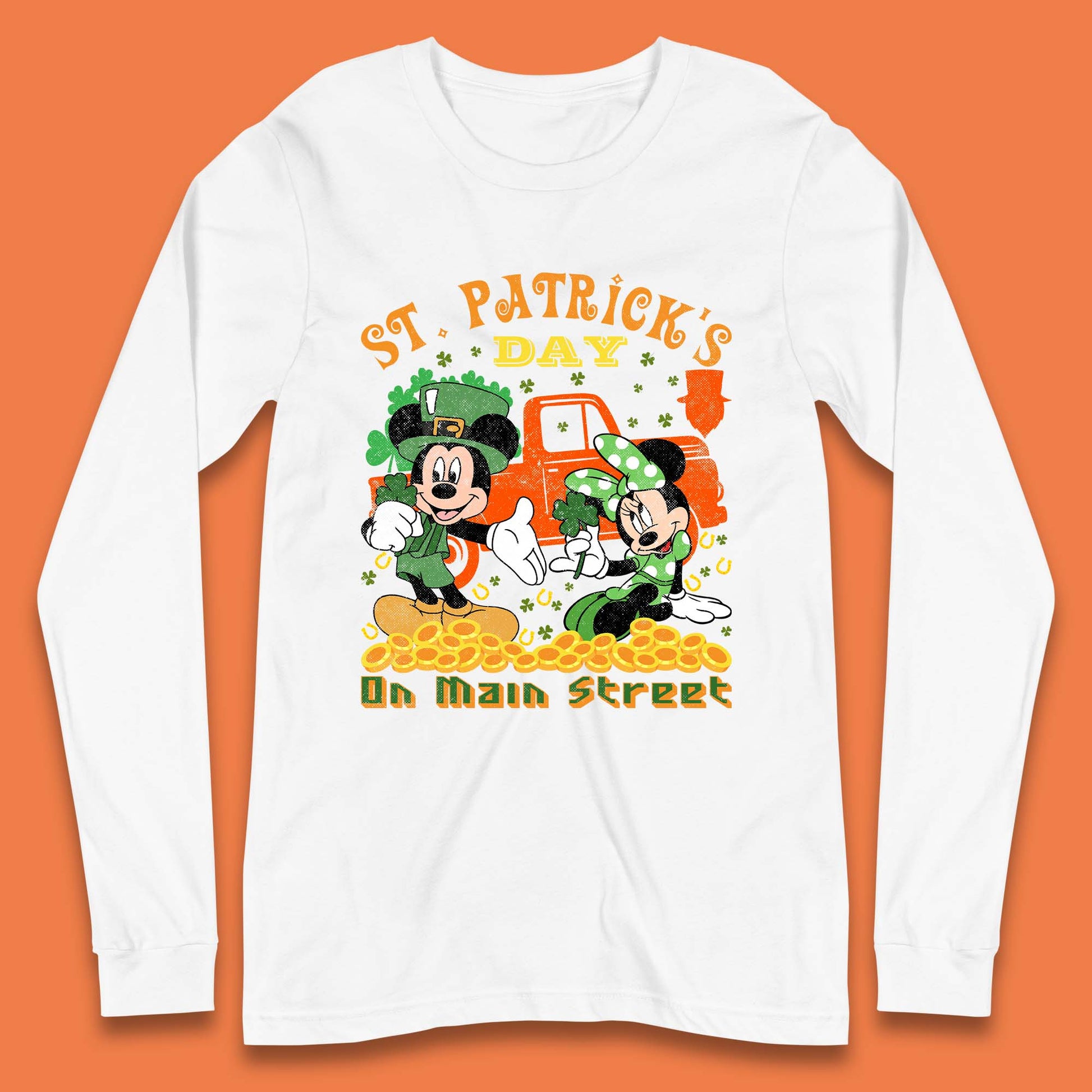 Long Sleeve Disney St Patricks Day T Shirt