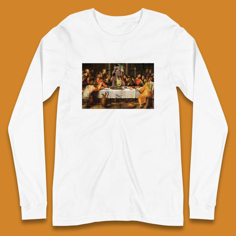 Jesus Quintana The Big Lebowski Dude Last Supper By Juan De Juanes Christmas Religious Christian Motives Long Sleeve T Shirt