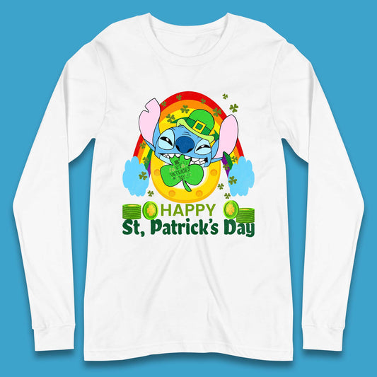 St. Patrick's Day Stitch Long Sleeve T-Shirt