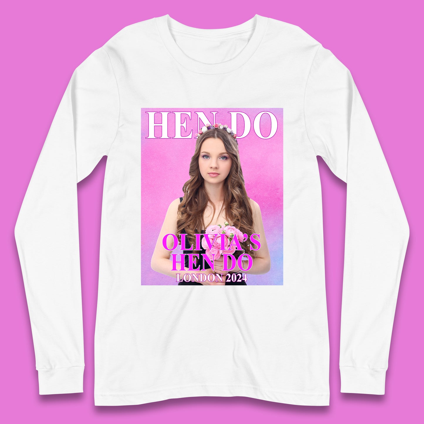 Custom Hen Party Long Sleeve T-Shirt