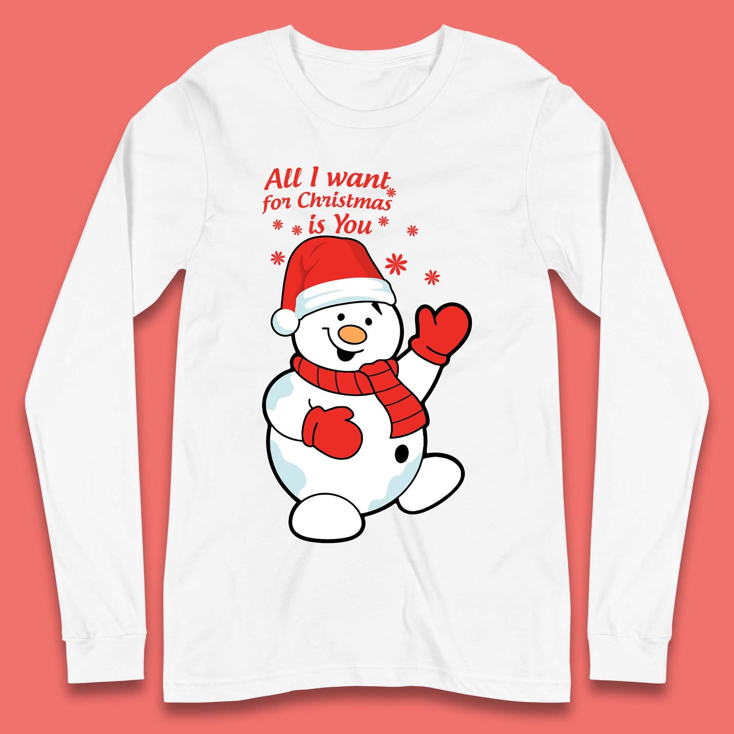 Snowman Christmas Long Sleeve T-Shirt