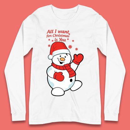 Snowman Christmas Long Sleeve T-Shirt