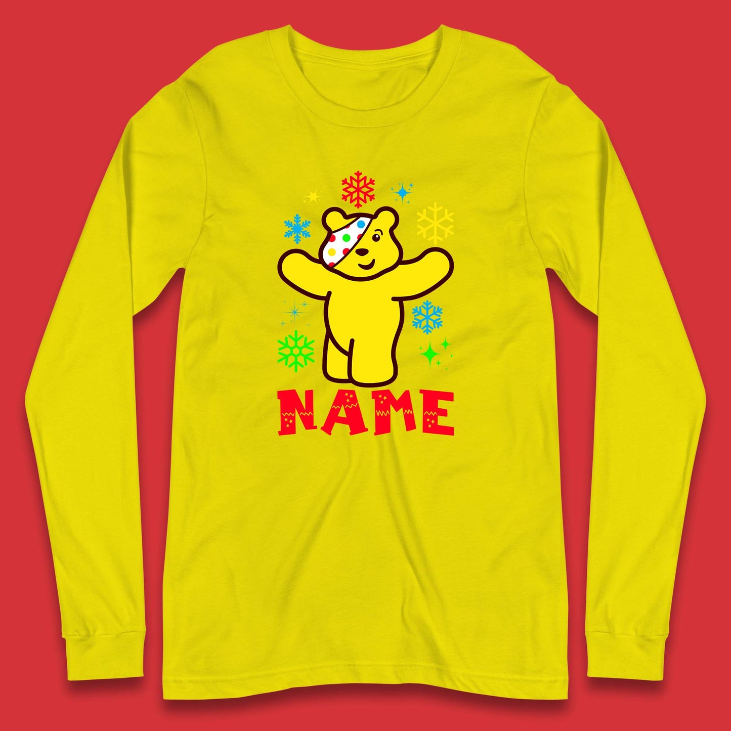 pudsey bear long sleeve t shirt