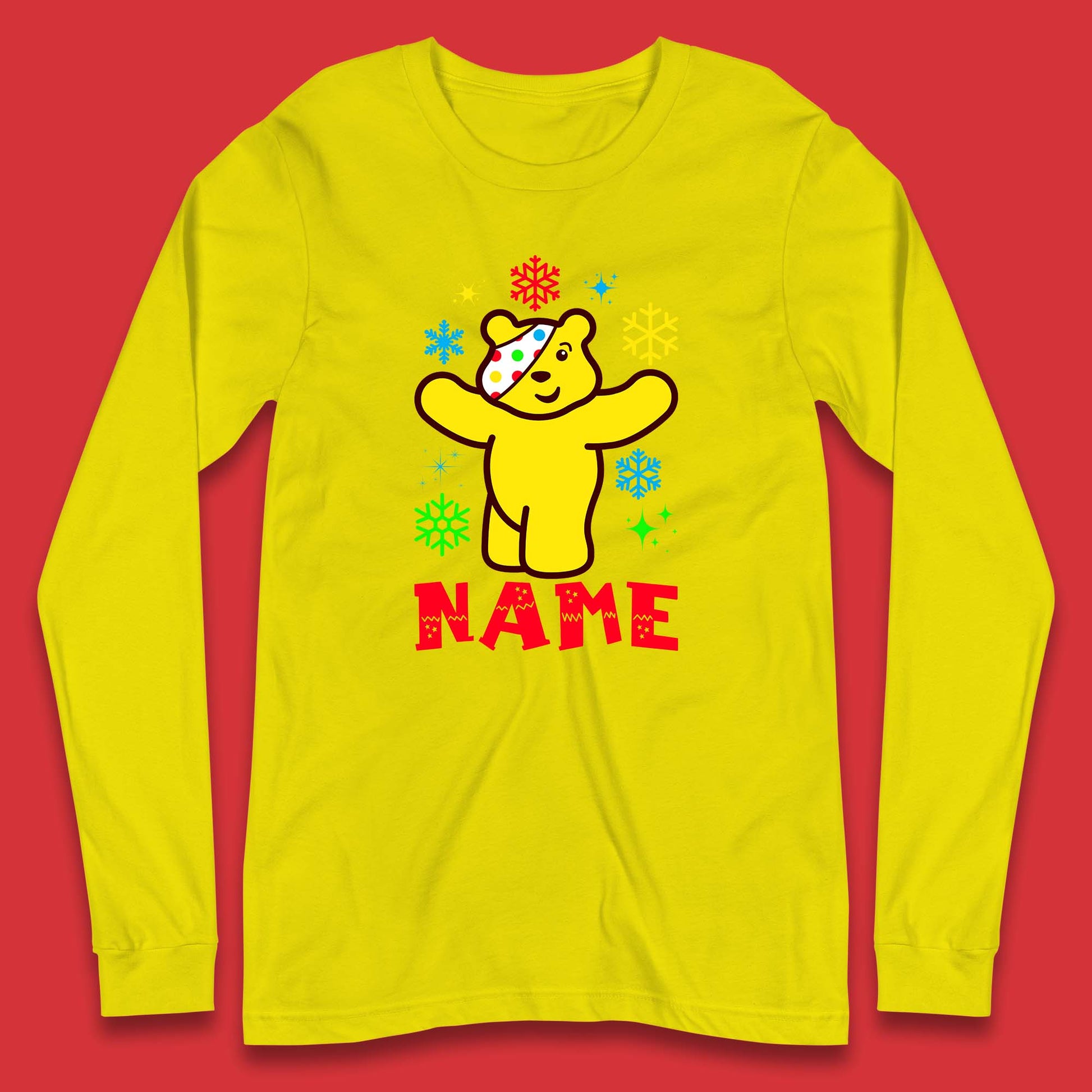 pudsey bear long sleeve t shirt