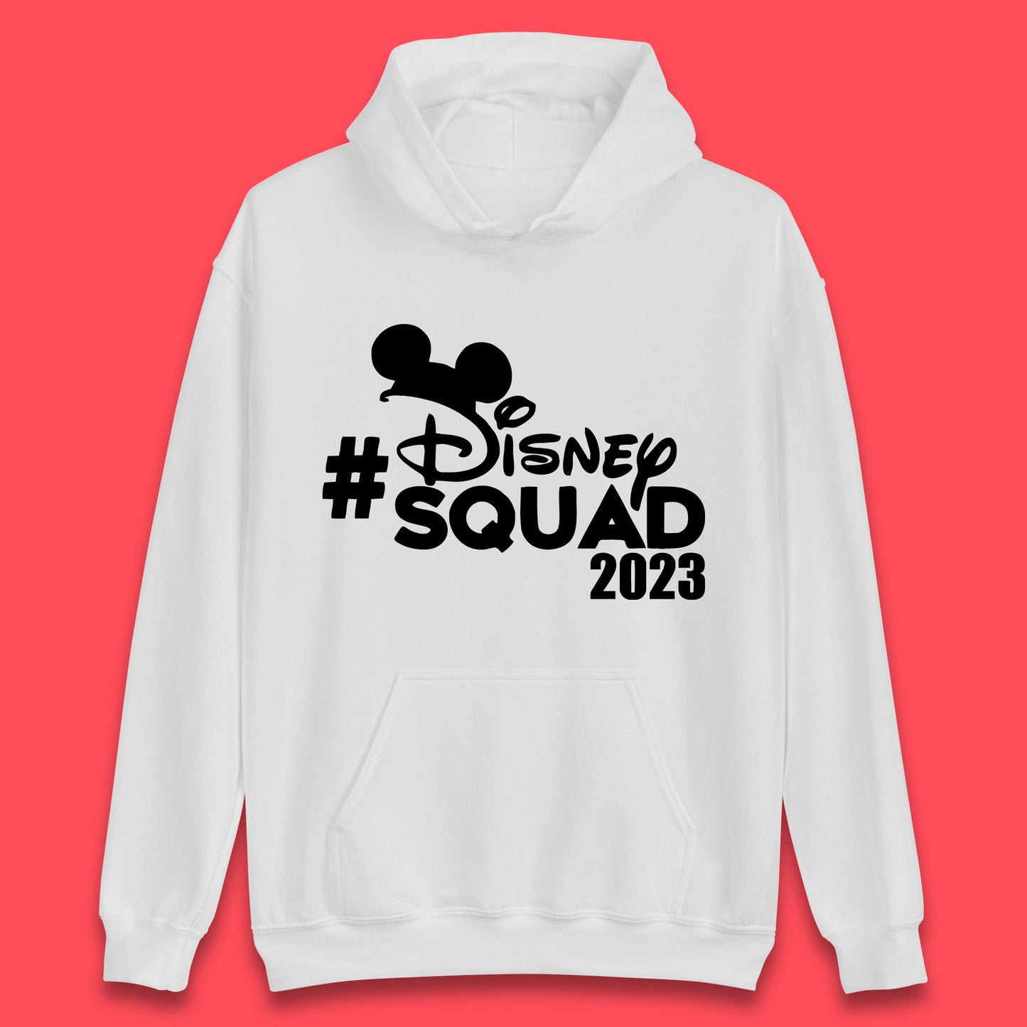 Disney Squad 2023 Mickey Mouse Minnie Mouse Cartoon Festive Disneyland Trip Vacations Unisex Hoodie