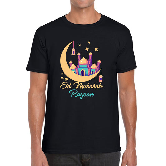 Personalised Eid Mubarak Your Name Muslims Religious Holy Month Blessed Eid Festival Celebration Mens Tee Top