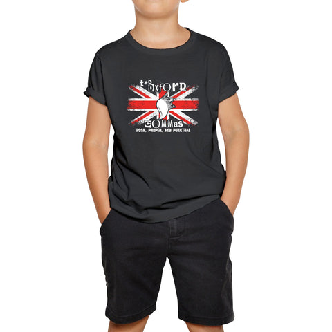 The Oxford Commas Push, Proper and Punktual Funny Grammar UK Flag Kids Tee