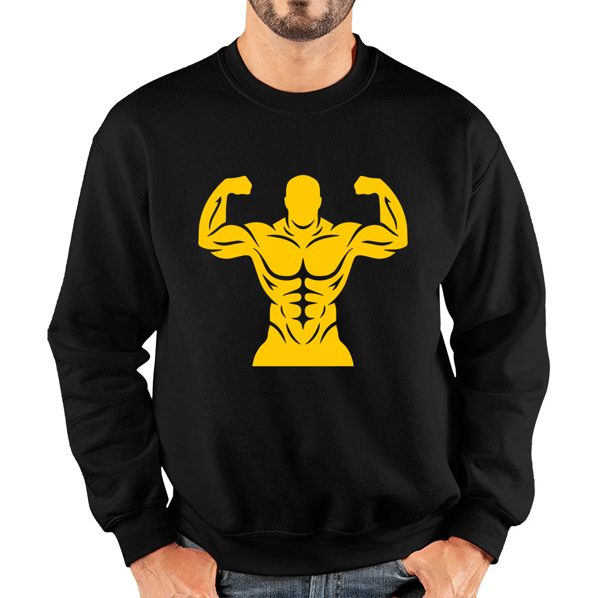 Muscle Bodybuilding Six Pack Abs Gym Fitness Workout Bodybuilding Abdominis Muscle Body Flexing Unisex Sweatshirt