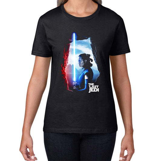 The Last Jedi Star Wars Rey Lightsaber Rey Skywalker Disney Star Wars Day 46th Anniversary Female Jedi Master Womens Tee Top