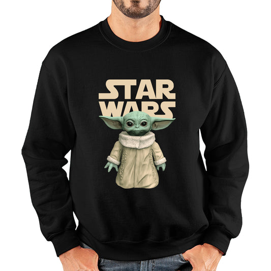 Star Wars Grogu The Child Green Humanoid Alien Yoda's Species Baby Yoda Disney Star Wars Day 46th Anniversary Unisex Sweatshirt