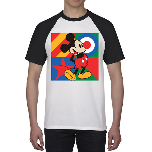 Mickey Mouse Disney Red Nose Day Baseball T Shirt. 50% Goes To Charity