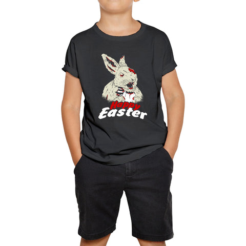 Happy Easter Day Easter Bunny Cute Easter Rabbit Easter Day Hoppy Easter Bunnies Kids Tee