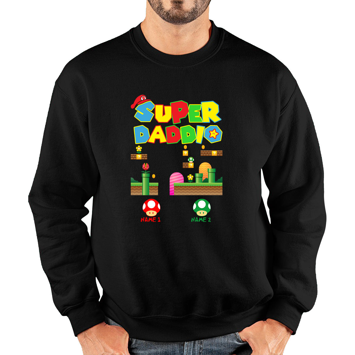 Personalised Super Mario Sweatshirt