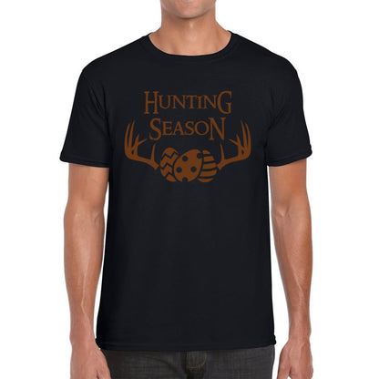 Easter Hunting Season Funny Easter Gift Rabbit Eggs Cute Bunny Deer Hunt Happy Easter Sunday Mens Tee Top