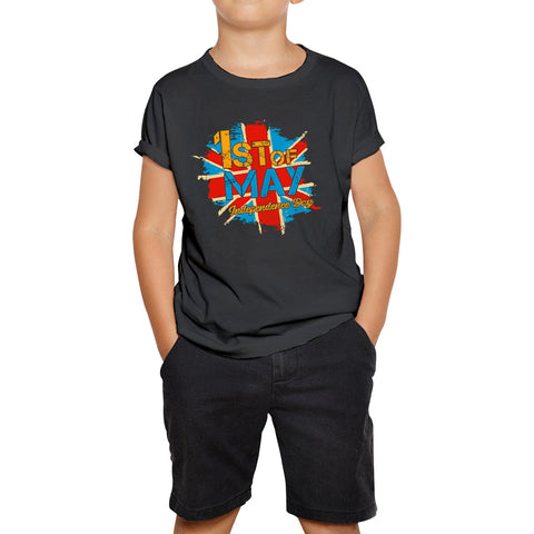1st Of May Independence Day British Flag UK Independence Day Country Love Patriotism Great Britain Union Jack Kids T Shirt