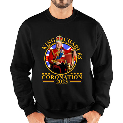 King Charles III Coronation 2023 Ruling Monarch Of England United Kingdom Royal Crown Unisex Sweatshirt