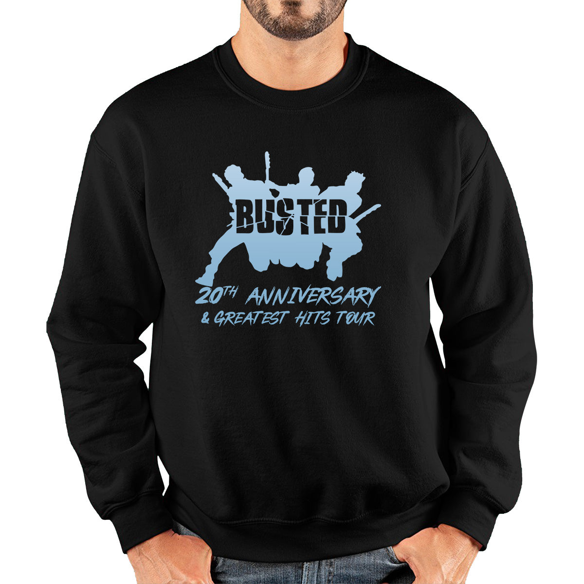 Busted 20th Anniversary & Greatest Hits Tour Busted Singers Musician Band Pop Punk Unisex Sweatshirt