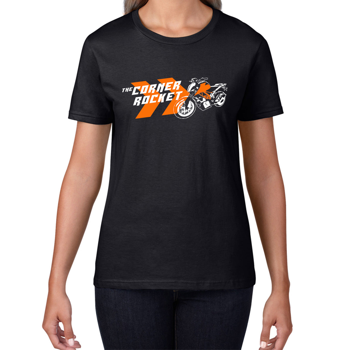 KTM 390 Duke The Corner Rocket Sports Bike Motorcycle Street Racing Bike KTM Lovers Street Rider Motorbike Lover Womens Tee Top