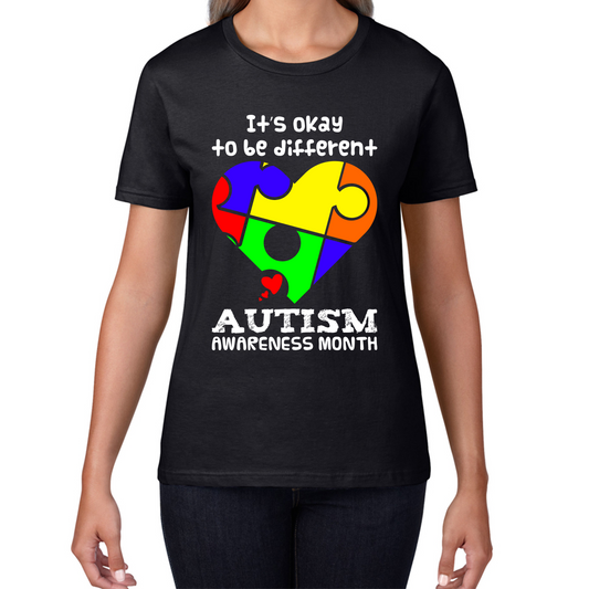 It's Ok To Be Different Autism Awareness Month T Shirt