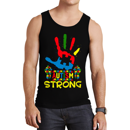 Autism Awareness Strong Motivational Tank Top