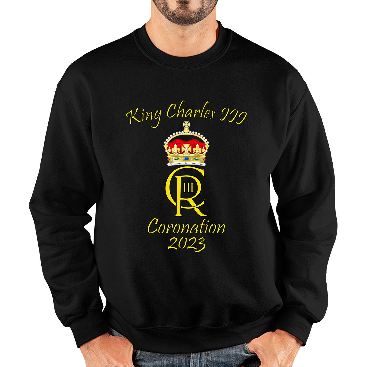 King Charles III Coronation 2023 Royal Crown Royal Cypher God Save The King Union Jack Unisex Sweatshirt